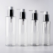 180ml-250ml Clear Heavy Wall Pet Cylinder Lotion Bottles (EF-PL01)